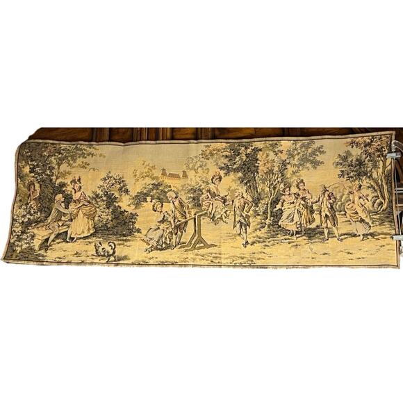 Antique French Aubusson tapestry 57”x20” (c) late 19th or early 20th century. - Picture 4 of 11